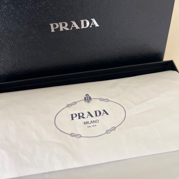 Prada wallet on chain - black saffiano leather - Picture 4 of 4